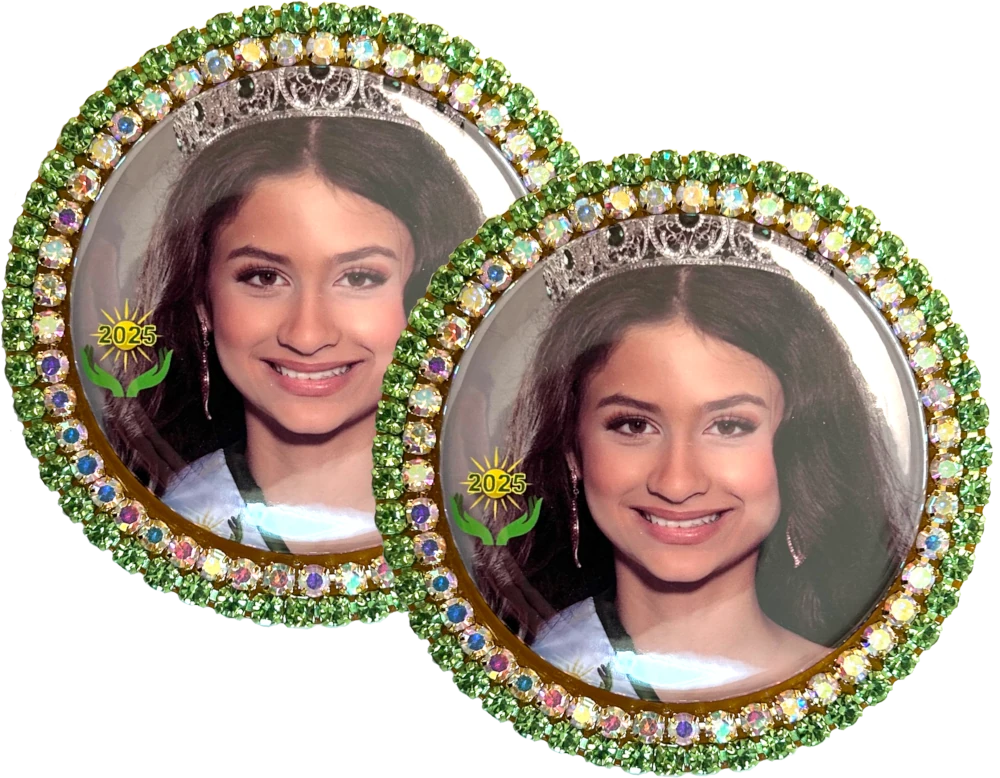 2- GA South Photo Brooches