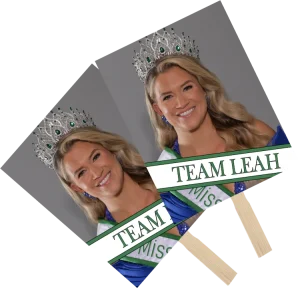 2 Sunshine Charity Pageant 8x10 Fan Wavers